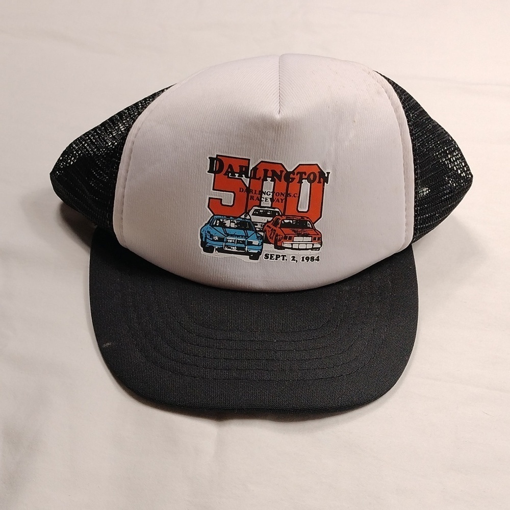 Nascar Vintage Darlington Raceway 1984 Mesh Snapback Baseball Cap One Size